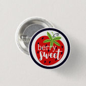 ストロベリーベリースイート誕生日ベビーガールキッズ 缶バッジ (正面&裏面)