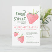ストロベリーベリースウィートバースデーパーティー 招待状 (スタンド正面)