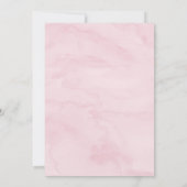 ストロベリーベリースウィートファースト誕生日 招待状 (裏面)