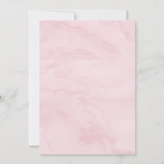 ストロベリーベリースウィートファースト誕生日 招待状 (裏面)