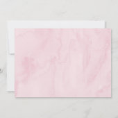 ストロベリーベリースウィートフローラファースト誕生日 招待状 (裏面)