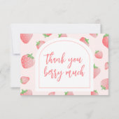 ストロベリーベリースウィートボホサンキューカード サンキューカード (正面)