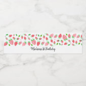 ストロベリーベリースウィート誕生日 ペットボトルラベル (シングルラベル)