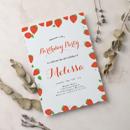 ストロベリーベリースウィート誕生日 招待状