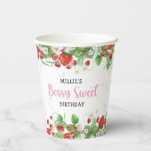 ストロベリーベリースウィート誕生日 紙コップ (裏面)