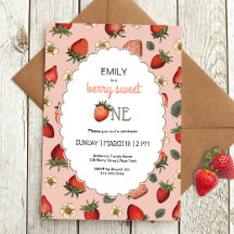 ストロベリーベリーファースト誕生日ヴィンテージ