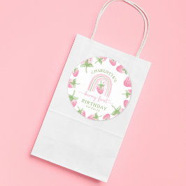 ストロベリーベリーファースト誕生日 ラウンドシール