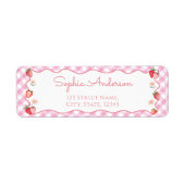 ストロベリーベリー差出人住所 ラベル (正面)