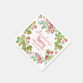 ストロベリーベリー1st誕生日パーティー スタンダードカクテルナプキン (角)