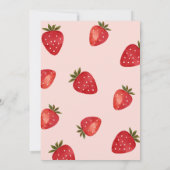 ストロベリーベリー1st誕生日 招待状 (裏面)