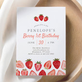 ストロベリーベリー1st誕生日 招待状