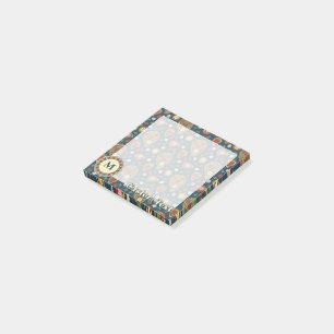 ストロベリーペイズリーパターンのポストイットノート ポストイット