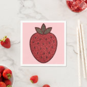 ストロベリーペーパーナプキン スタンダードカクテルナプキン (インサイチュ)