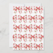 ストロベリーボウ誕生日 招待状 (裏面)