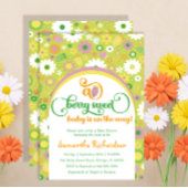 ストロベリーボタニカルベビーシャワー招待状 招待状