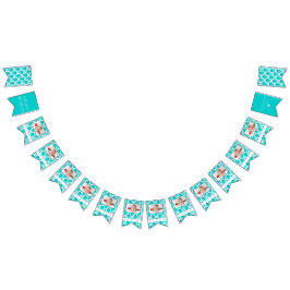 ストロベリーボーイ最初の誕生日マイルストーンの写真 バンティングフラッグ