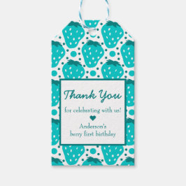 ストロベリーボーイ誕生日パーティーありがとう ギフトタグ