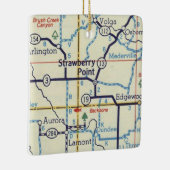 ストロベリーポイントアイオワマップ セラミックオーナメント (右)