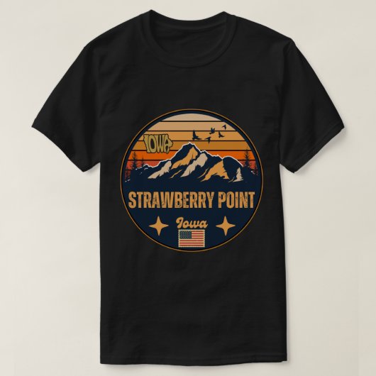 ストロベリーポイント (アイオワ州) Tシャツ (デザイン正面)