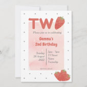 ストロベリーポルカドット TWO 招待状 (正面)