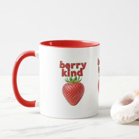 ストロベリーマグ | かわいい前向き引用文カップコーヒー マグカップ (ドーナツ)