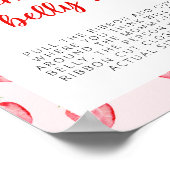 ストロベリーママのお腹の赤ちゃんシャワーの大きさ ポスター (角)