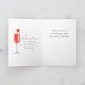 ストロベリーミモザカクテルハッピーバースデーカード カード (内部)