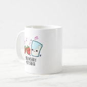 ストロベリーミルクシェイクおもしろいフードパン コーヒーマグカップ (正面左)