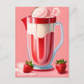 ストロベリーミルクシェイクポストクロッシング葉書 ポストカード (正面)