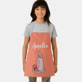 ストロベリーミルクシェイレトロピンク エプロン (インサイチュ)