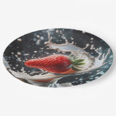 ストロベリーミルクスプラッシュ ペーパープレート (アングル)