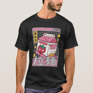 ストロベリーミルクデジタルジャパンスタイルオタクアニメVa Tシャツ