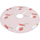 ストロベリーミルクマンガよくはしゃぐー：パターン ブラッシュドポリエステルツリースカート (アングル)