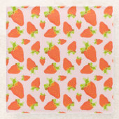 ストロベリーミルク ガラスコースター (正面)