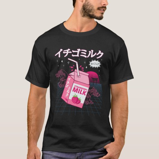 ストロベリーミルクVAPORWAVE原宿 Tシャツ (正面)