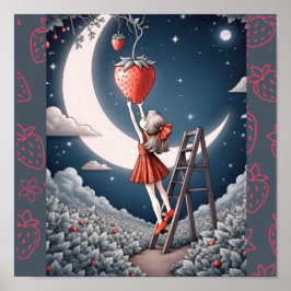 ストロベリームーンカラープリント ポスター