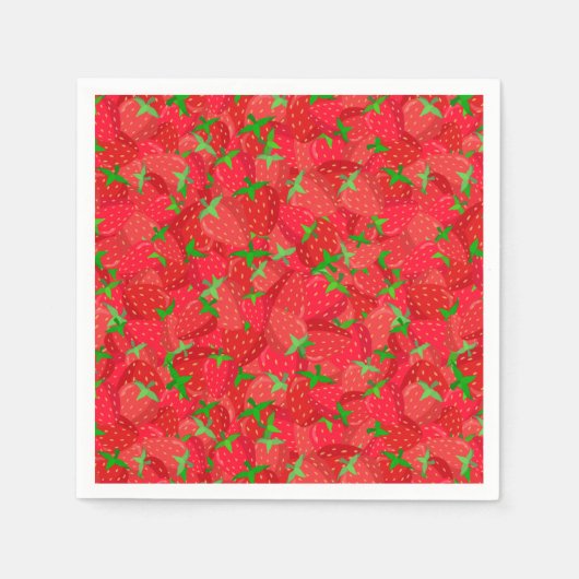 ストロベリーメドレー スタンダードカクテルナプキン (正面)