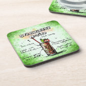 ストロベリーモジトドリンクレシピ コースター (左側)