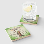 ストロベリーモジトドリンクレシピ ストーンコースター (横)