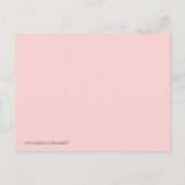 ストロベリーモノグラム写真誕生のお知らせ 案内ポストカード (裏面)