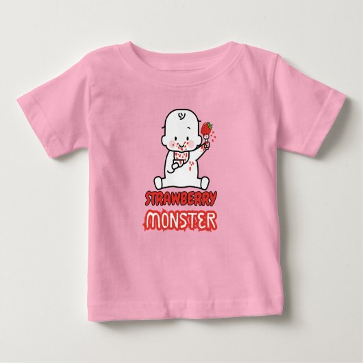 ストロベリーモンスター ベビーTシャツ (正面)