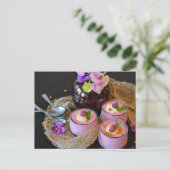 ストロベリーラズベリーデザートスイーツ後交配 ポストカード (スタンド正面)