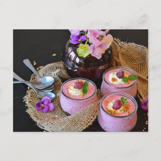 ストロベリーラズベリーデザートスイーツ後交配 ポストカード (正面)