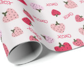 ストロベリーラブハートxoxo ラッピングペーパー (ロールコーナー)
