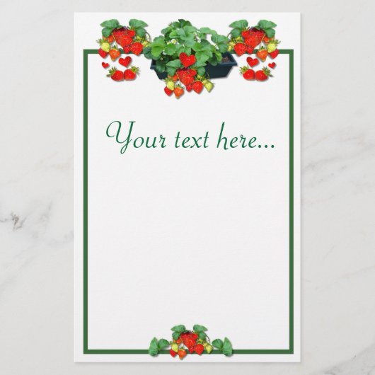 ストロベリーラブ 便箋 (正面)