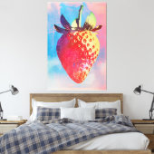 ストロベリーリゾグラフ キャンバスプリント (インサイチュ (寝室))