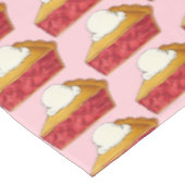 ストロベリールバーブパイラモードデザートスライス テーブルクロス (アングル)