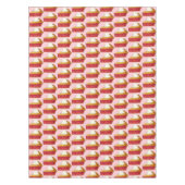 ストロベリールバーブパイラモードデザートスライス テーブルクロス (正面)