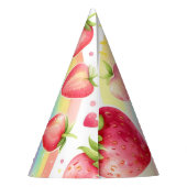 ストロベリーレインボリーファースト1歳 パーティーハット (裏面)