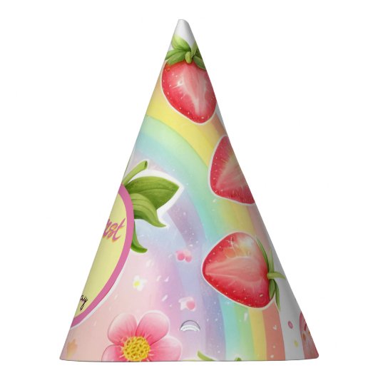 ストロベリーレインボリーファースト1歳 パーティーハット (右)